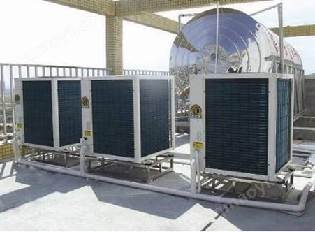 空气能热泵热水器安装 5匹空气能热泵 郑州空气源热水器工程