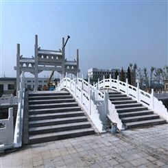 鑫燊汉白玉石拱桥大理石栏杆护栏定制精雕细琢经久耐用