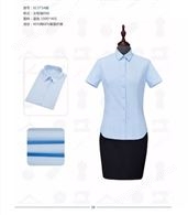 职业装定制定做女士行政前台长袖短袖衬衫工作服商务通勤制式服装